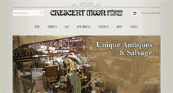 Desktop Screenshot of crescentmoonantiquesandsalvage.com